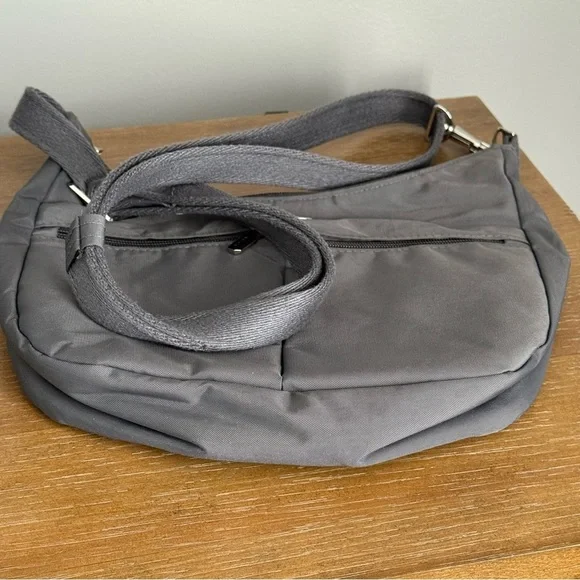 Travelon Women's Anti-Theft Essentials East/West Small Hobo Handbag - Picture 5 of 11